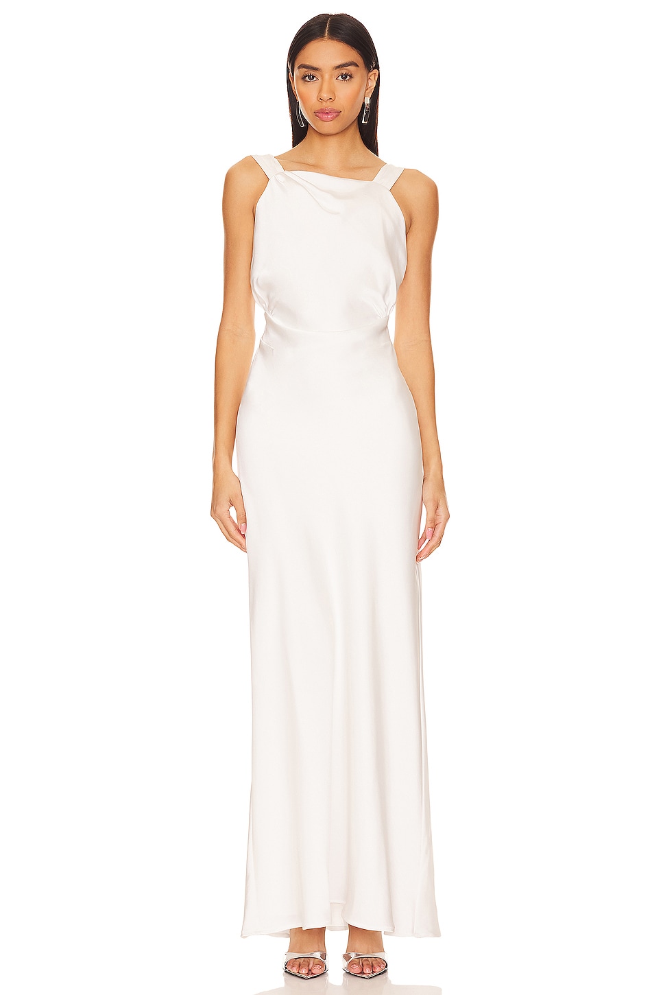 RTA Draped Back Maxi Dress