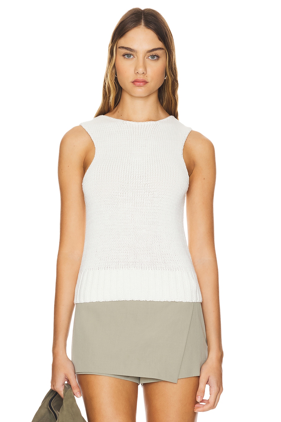 St. Agni Linen Silk Blend Tank