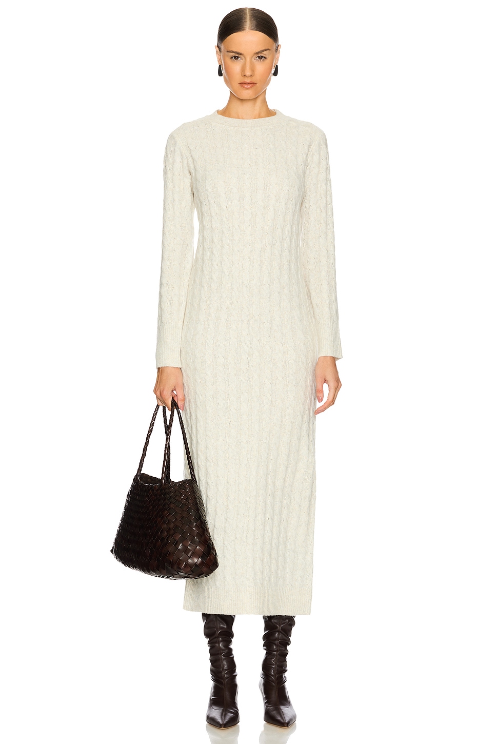 Sanctuary Cable Crew Neck Maxi Dress