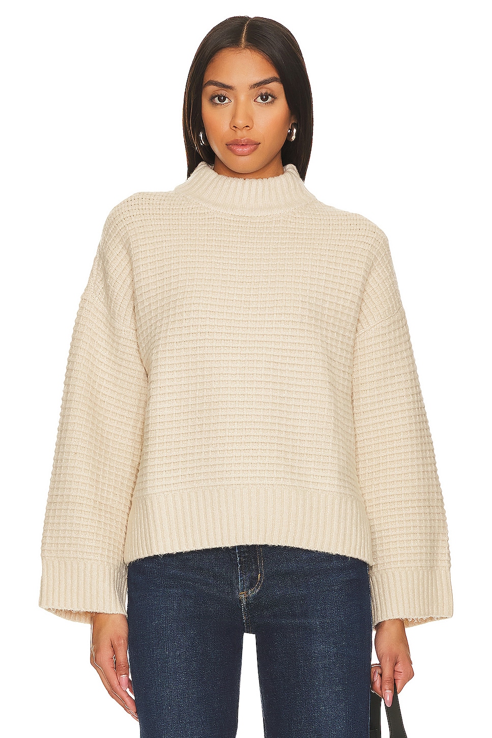 Sanctuary Waffle Knit Sweater