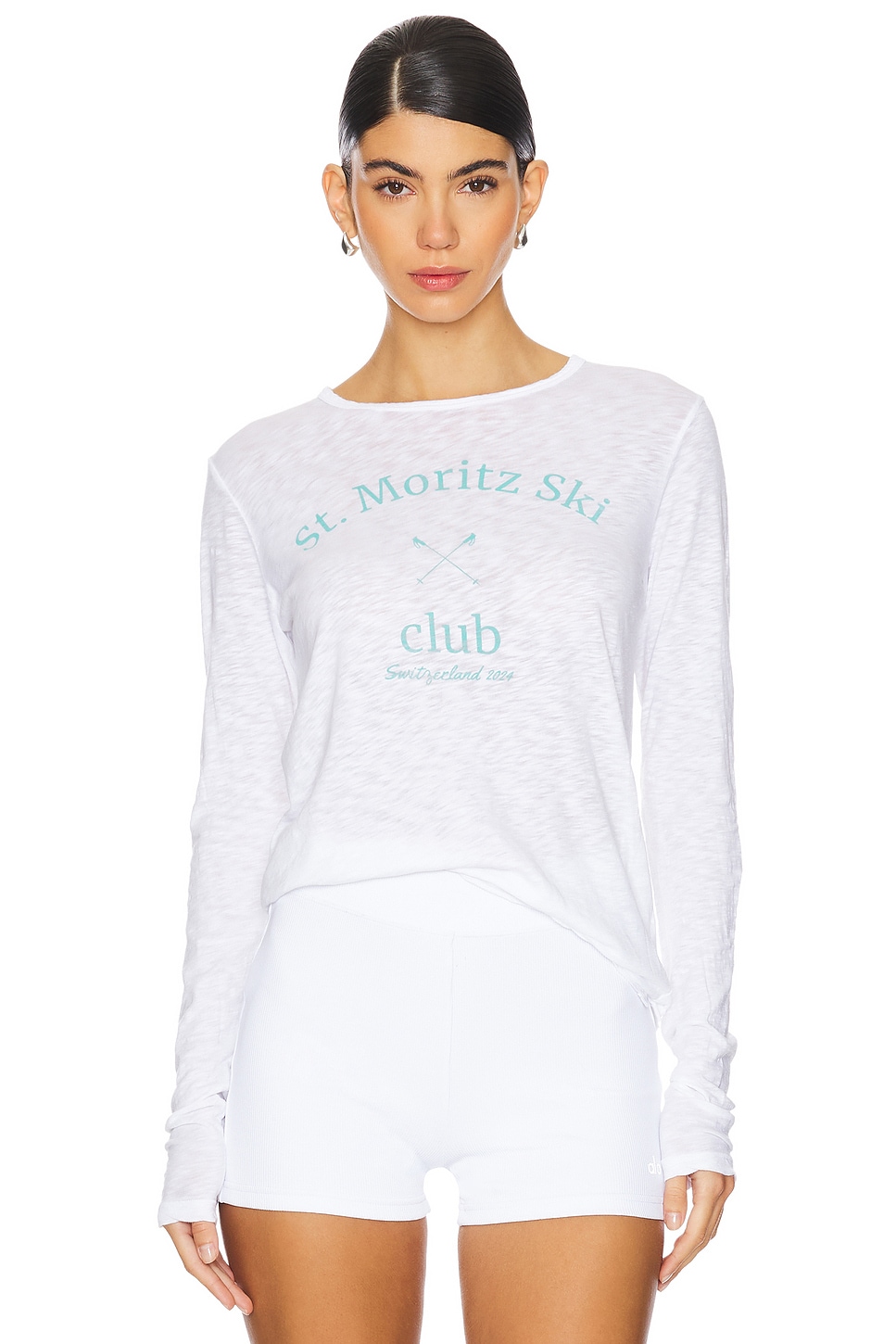 SUNDRY Ski Club Long Sleeve Crew