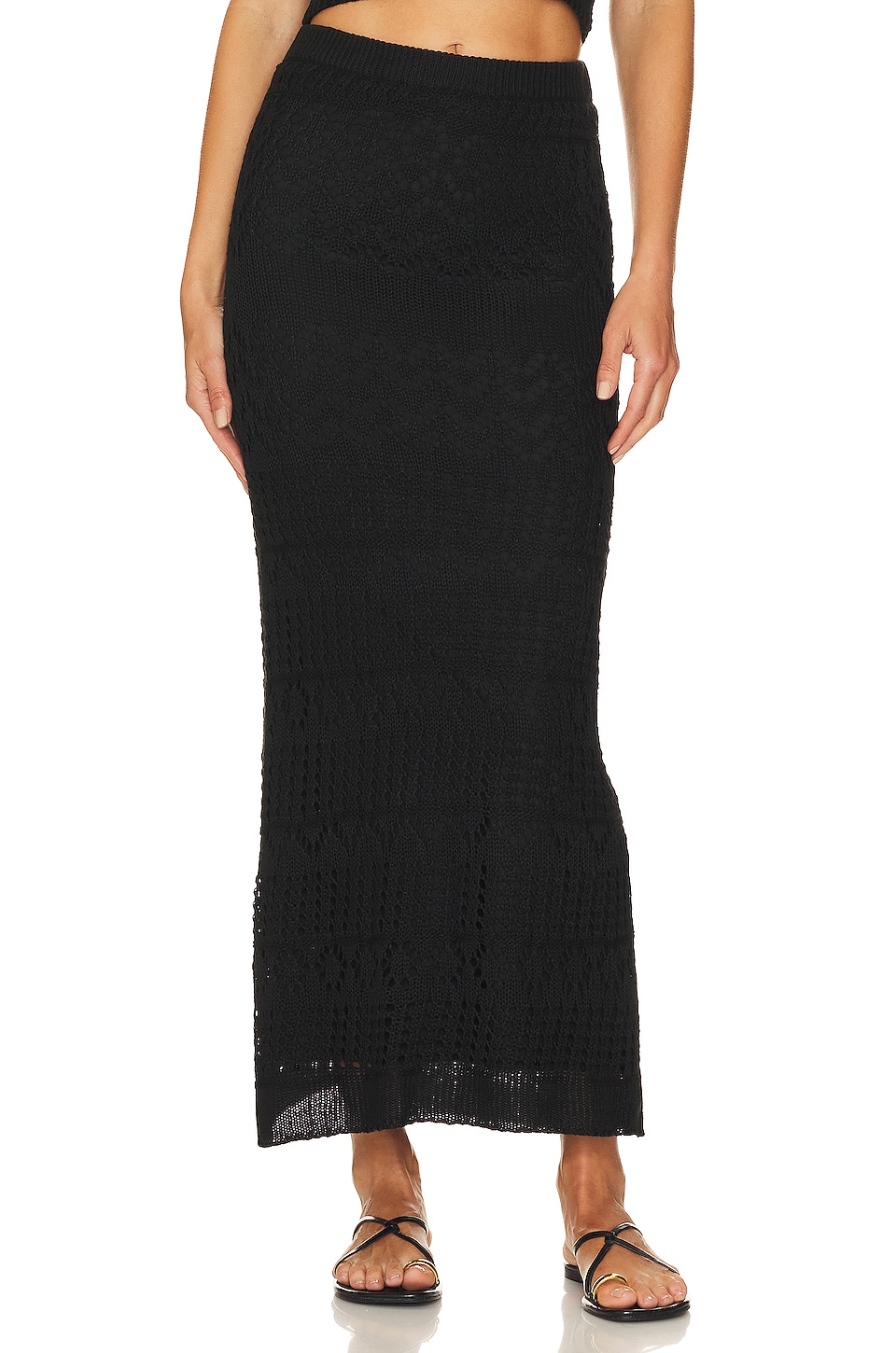 SNDYS x REVOLVE Crochet Maxi Skirt