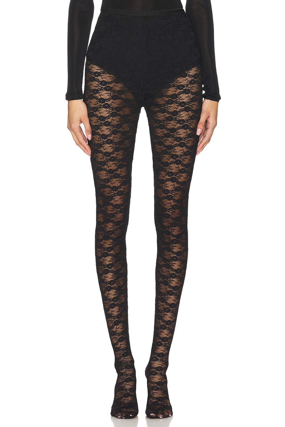 self-portrait x Christopher Kane Lace Tights