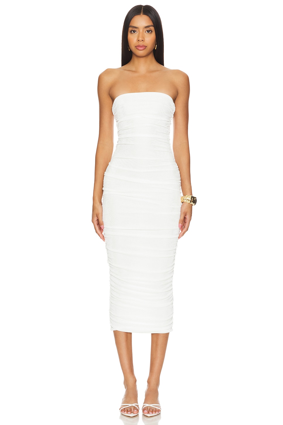 SER.O.YA Martha Strapless Midi Dress