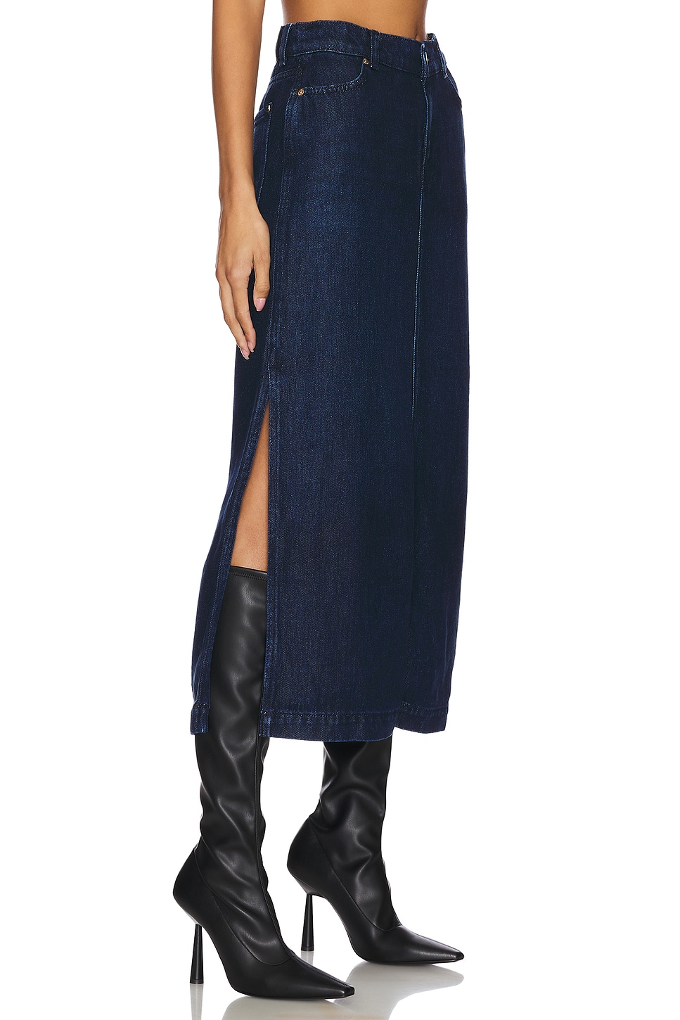 7 For All Mankind Midi Skirt