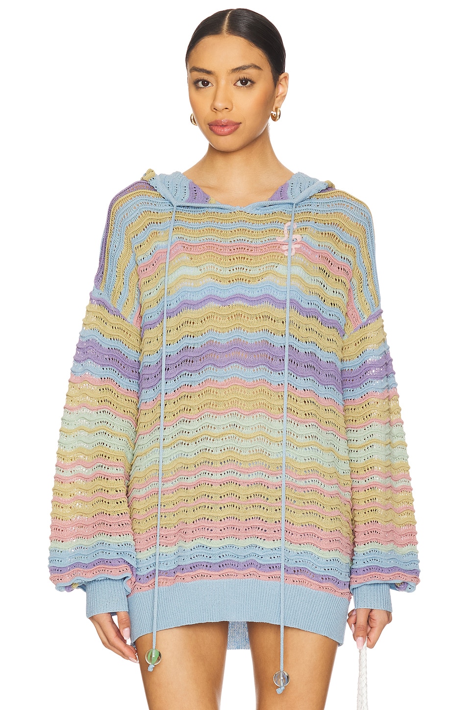 Susan Fang Wave Knit Hoodie