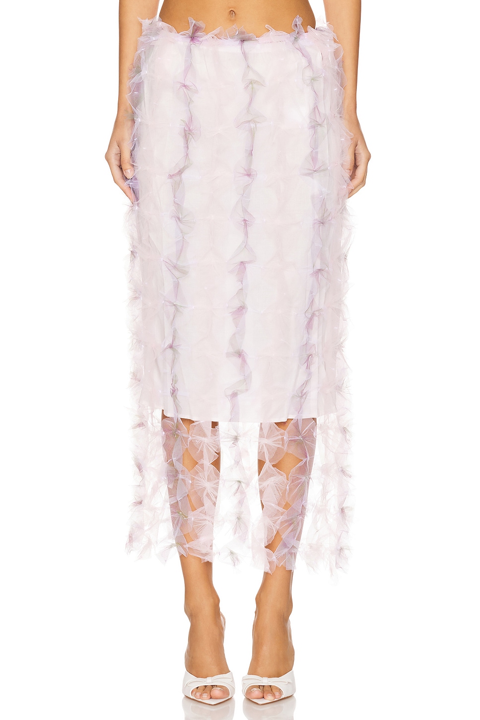 Susan Fang Air-flower Maxi Skirt