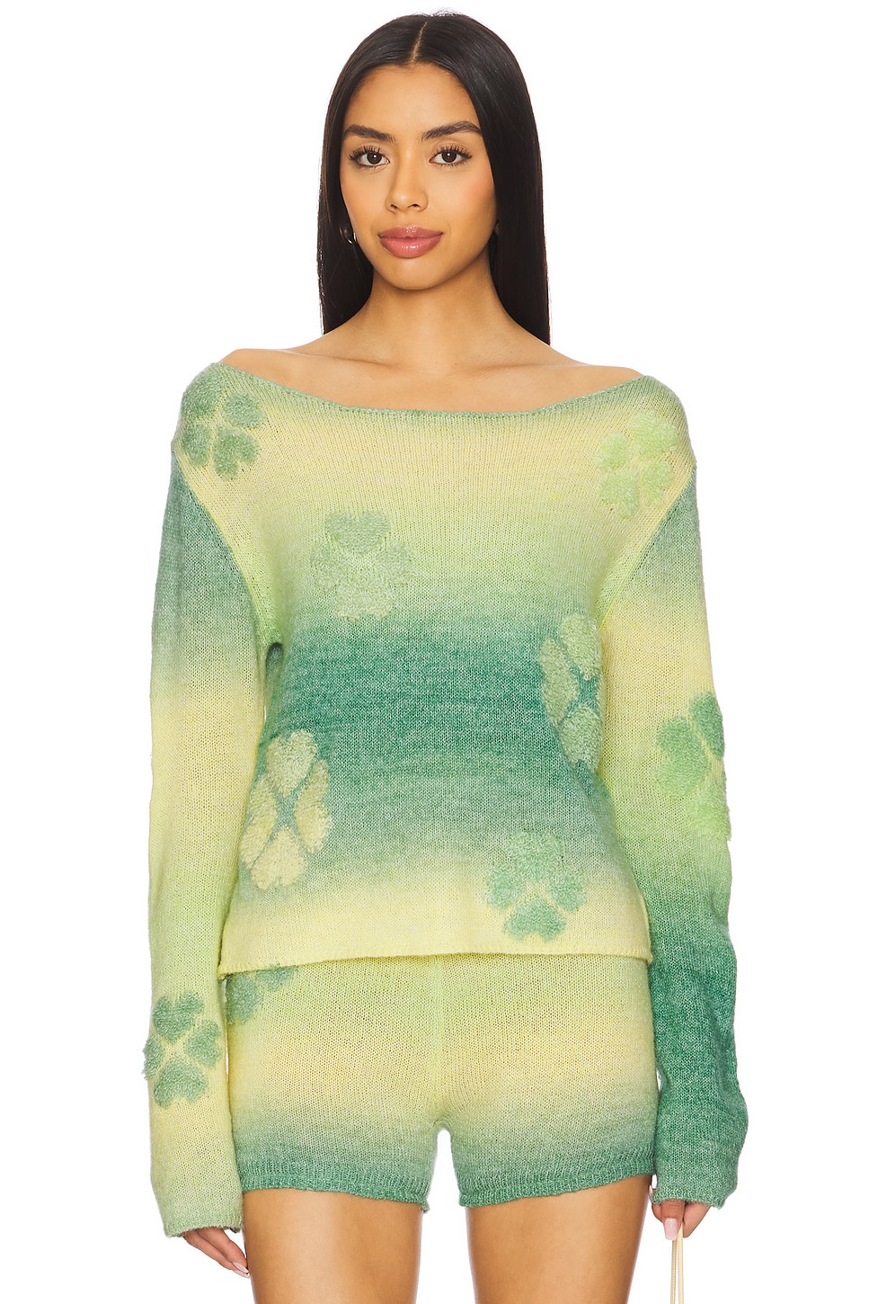 Susan Fang Gradient Clover Knit Jumper