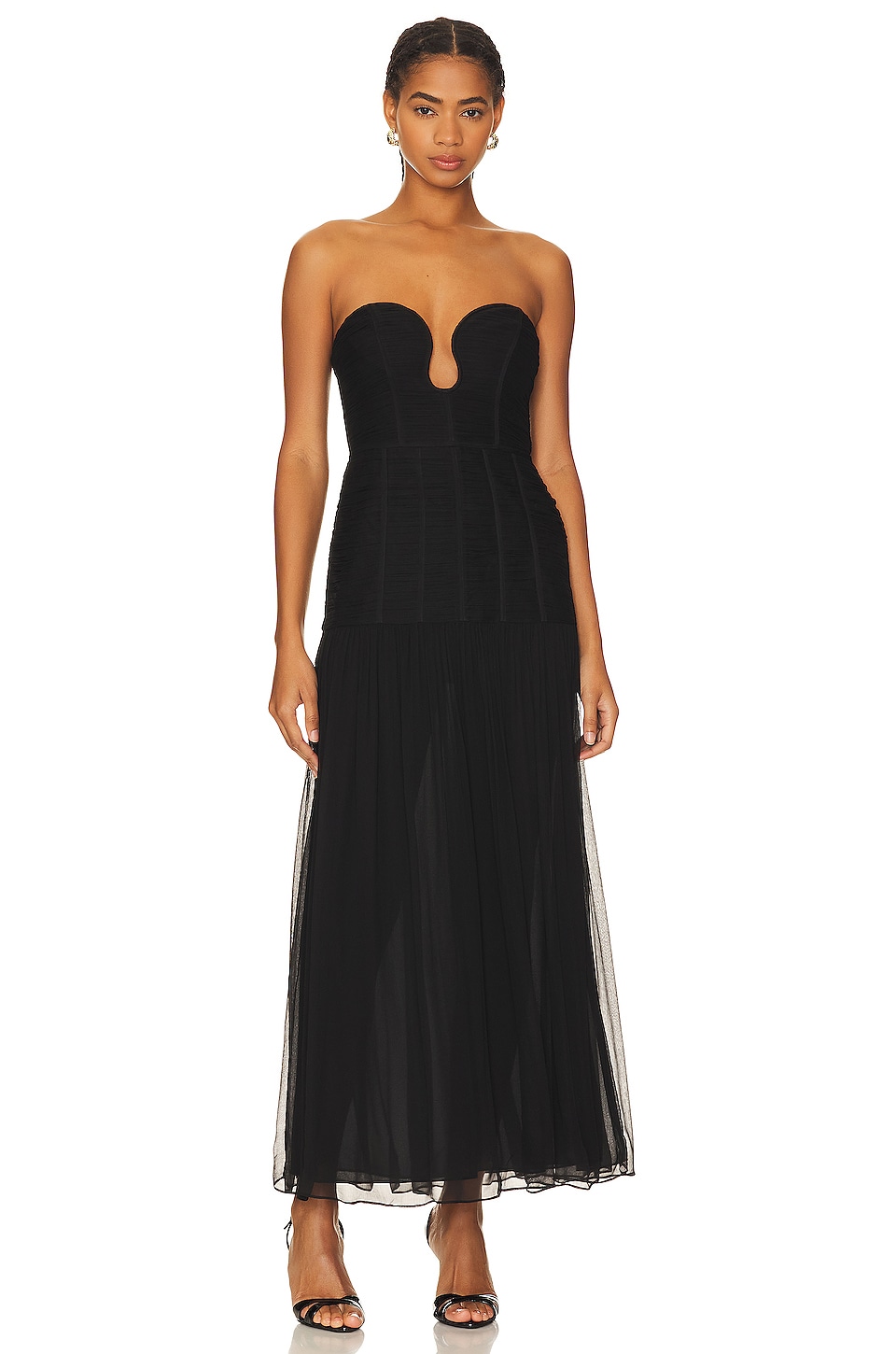 Shona Joy Isola Strapless Midi Dress