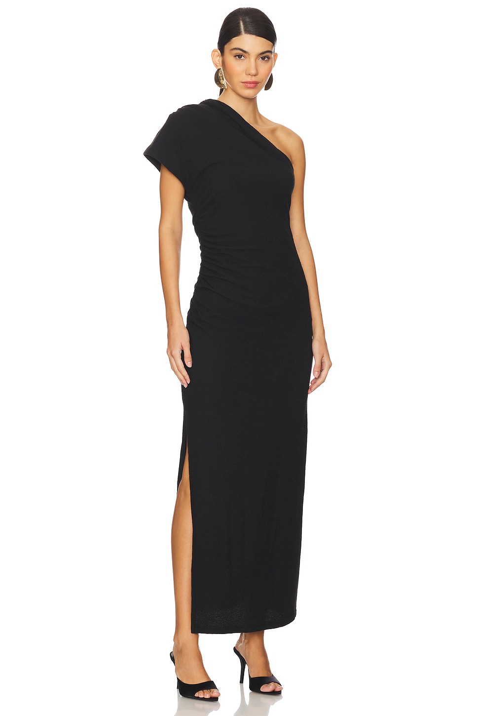 Shona Joy Beau Asymmetrical Midi Dress