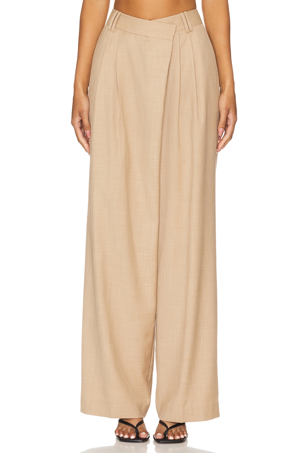 Shona Joy Asher Asymmetrical Pleat Front Pant