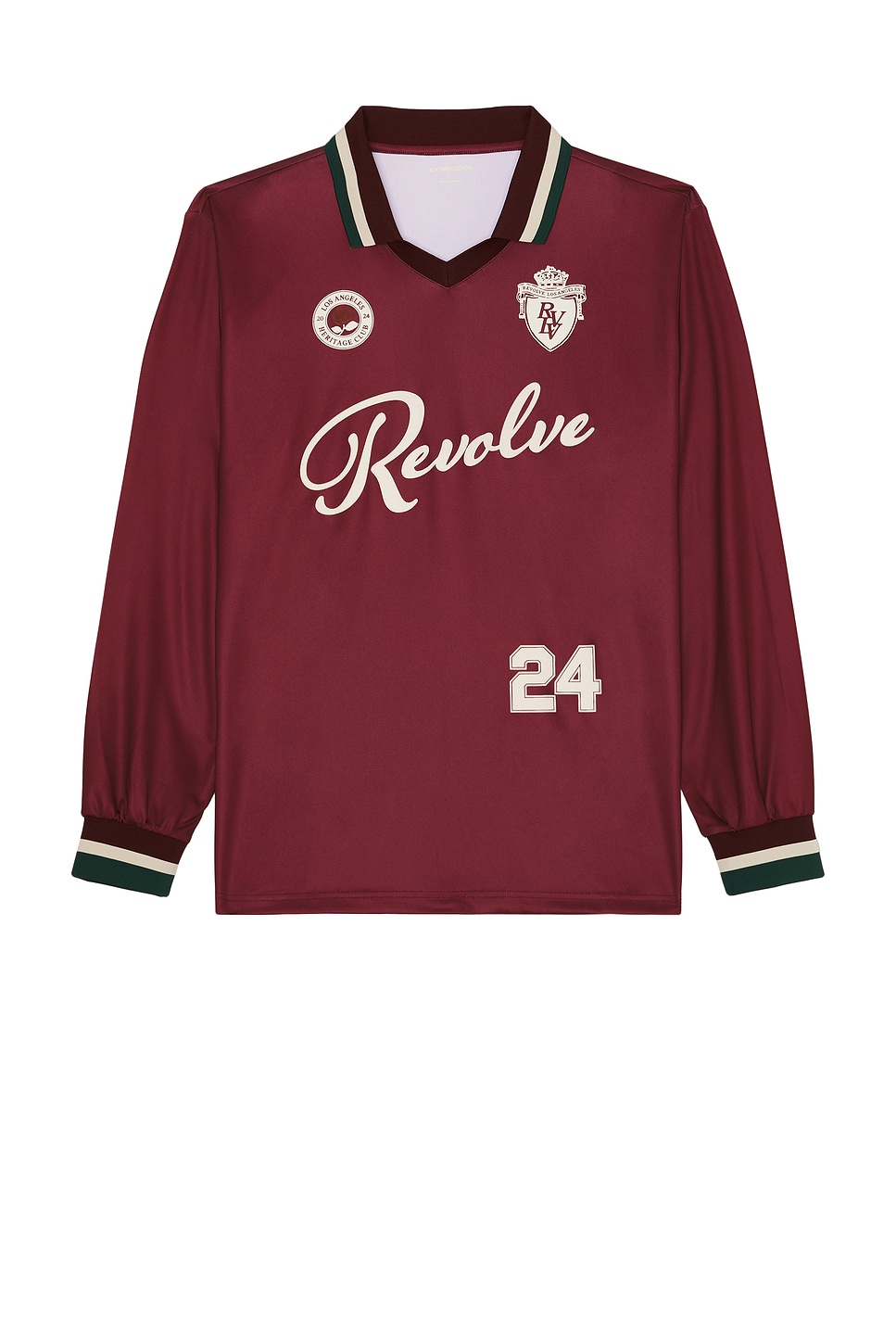 SIXTHREESEVEN Revolve Jersey in Maroom