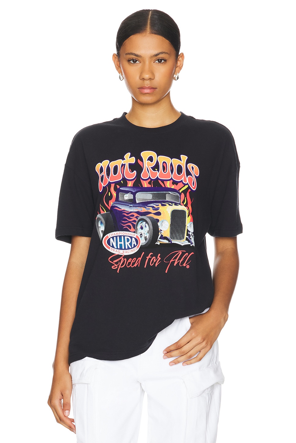 SIXTHREESEVEN Hot Rod On Fire Tee