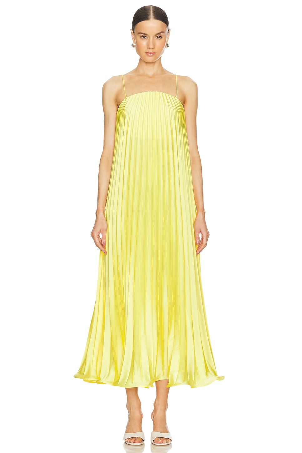 SELEZZA LONDON Gianna Pleated Midi Dress