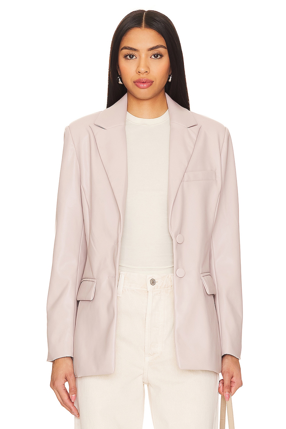 Steve Madden Aria Faux Leather Blazer