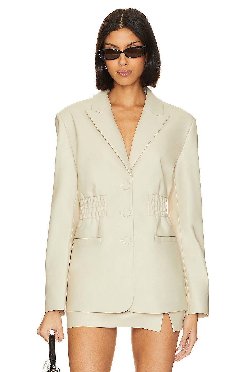 Steve Madden Frida Faux Leather Blazer