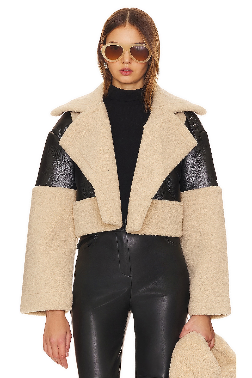 Steve Madden Alaina Faux Leather Coat