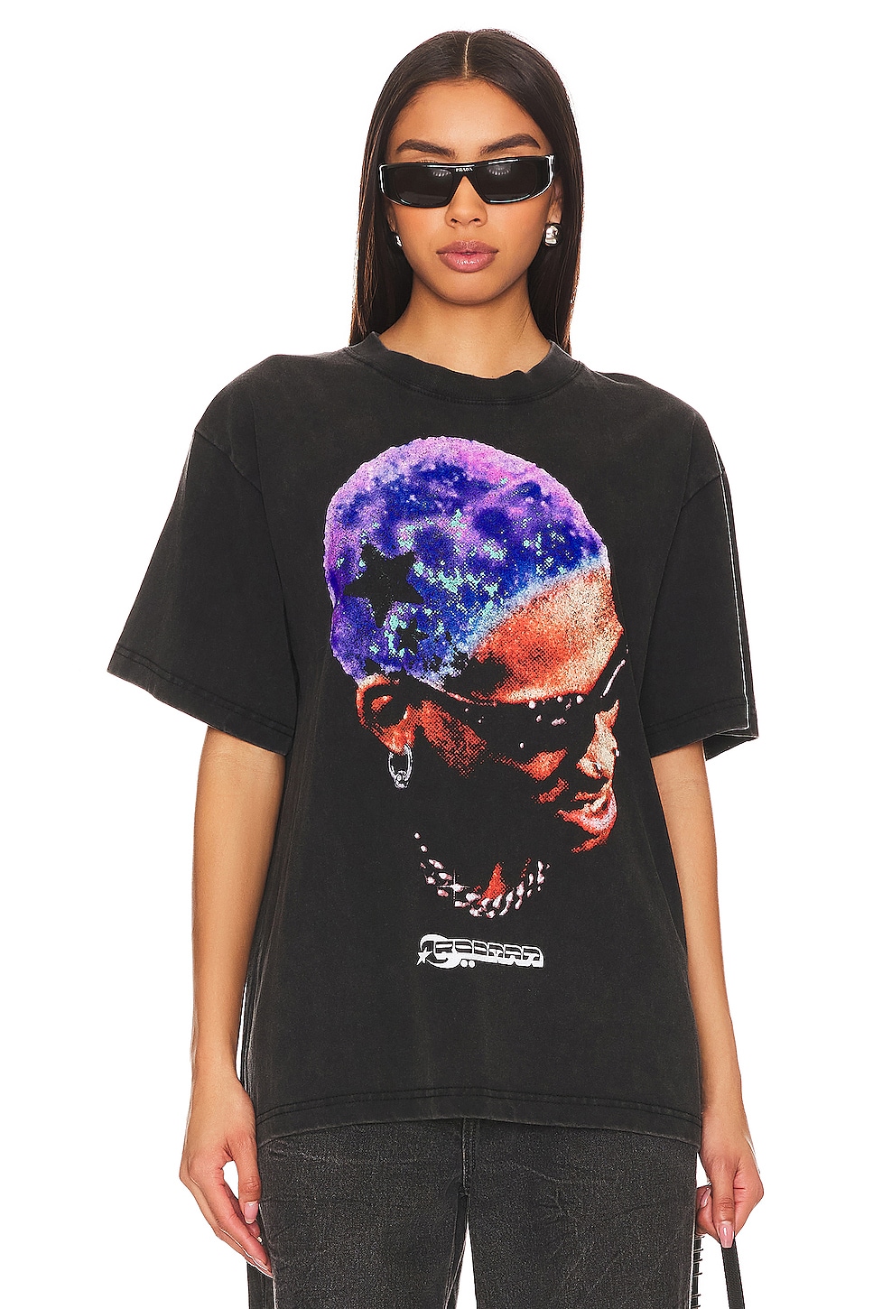 Stadium LA Rodman Purple Stars Tee