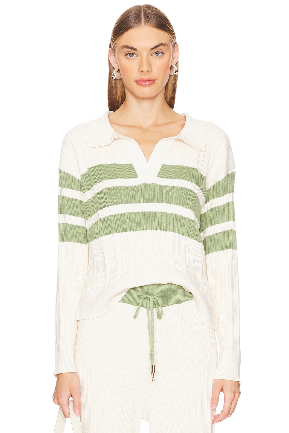 Sancia The Heloise Knit Jumper in Creme Pistachio