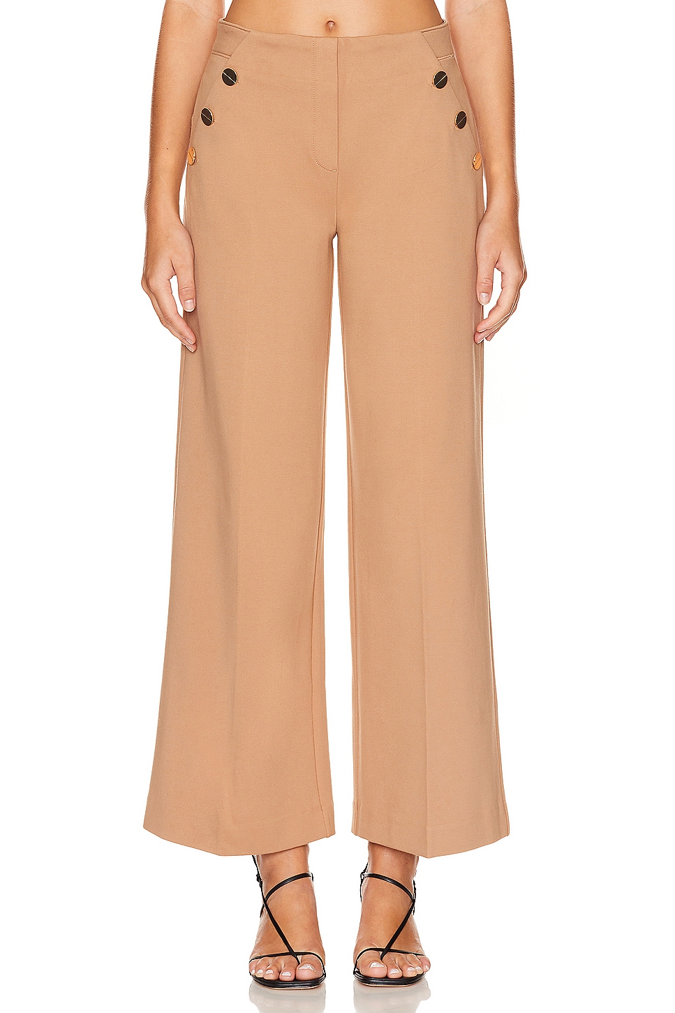 SPANX Ponte Button Front Wide Leg Pant