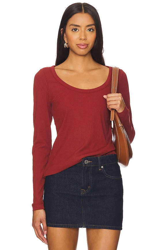 SPANX Rib Scoop Tee