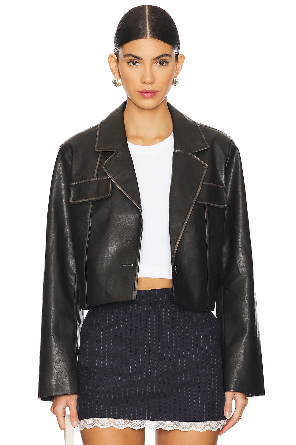 superdown Blakely Faux Leather Jacket