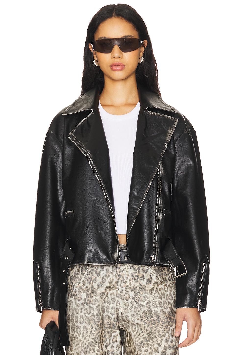 superdown Lana Faux Leather Jacket