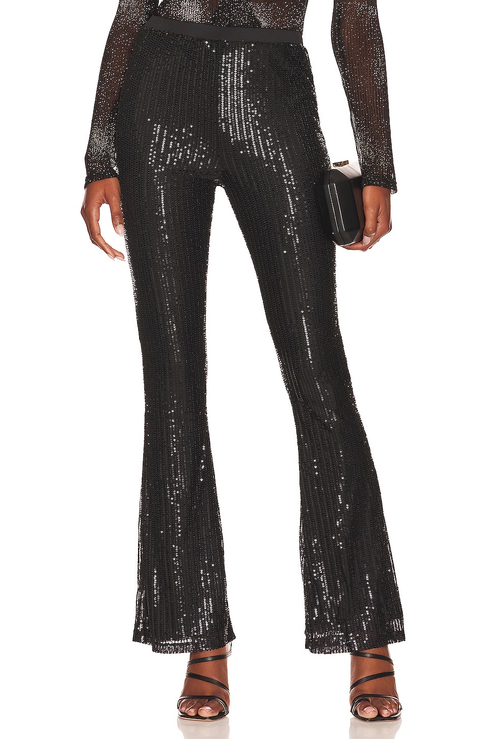 superdown Tara Sequin Flare Pant