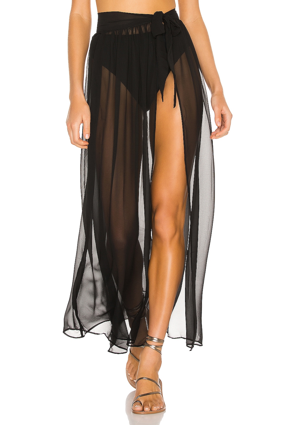 superdown Catalina Sheer Maxi Skirt