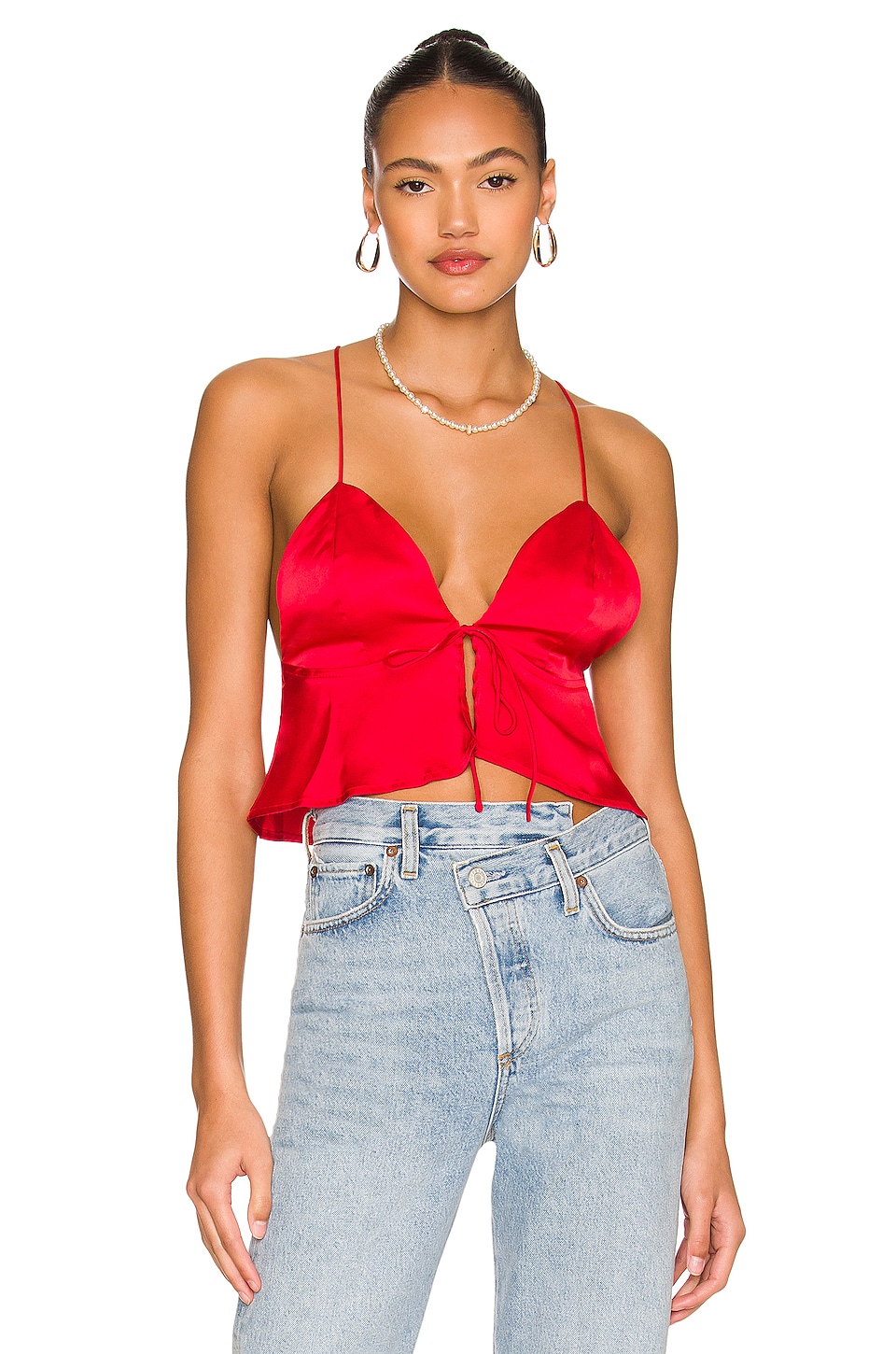 superdown Isla Satin Top