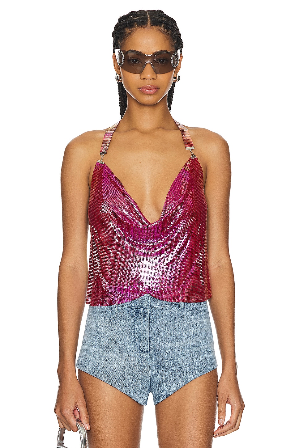 superdown Paula Drape Halter Top