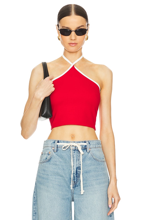 superdown Sirena Contrast Halter Top