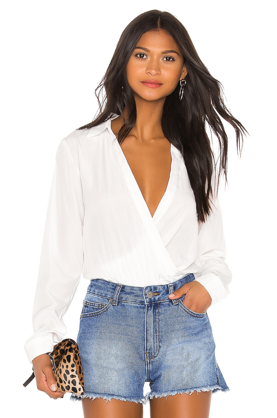 superdown Presely Surplice Bodysuit