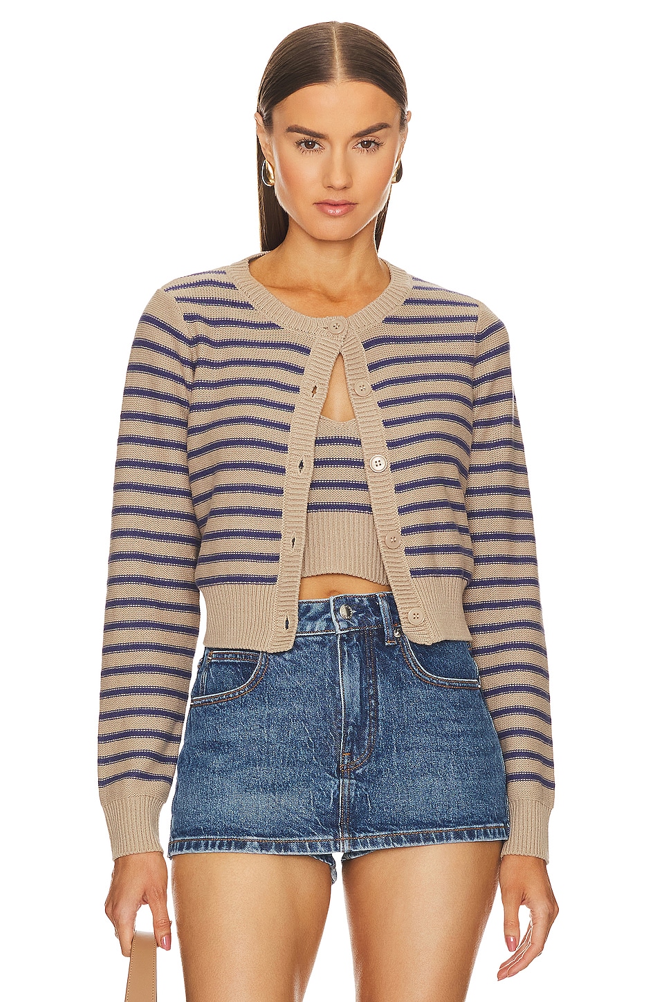 Stitches & Stripes Aubrey Cropped Cardigan