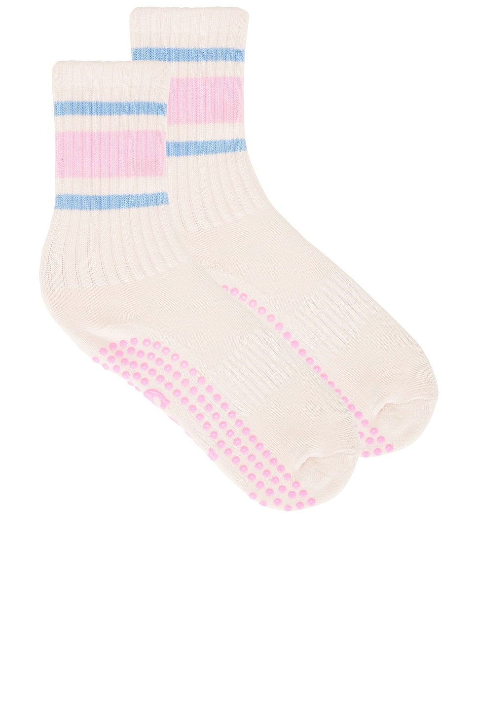 Souls. Pink Retro Grip Socks