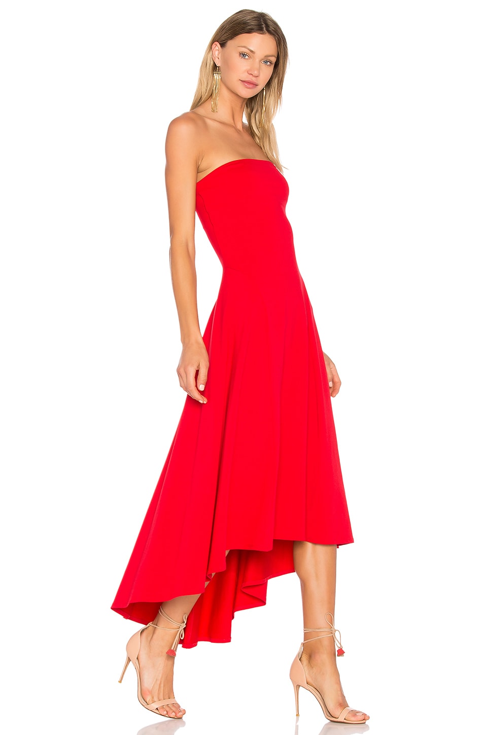 Susana Monaco Strapless Hi Low Dress