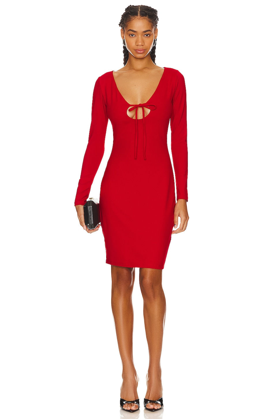 Susana Monaco Circle Tie Midi Dress