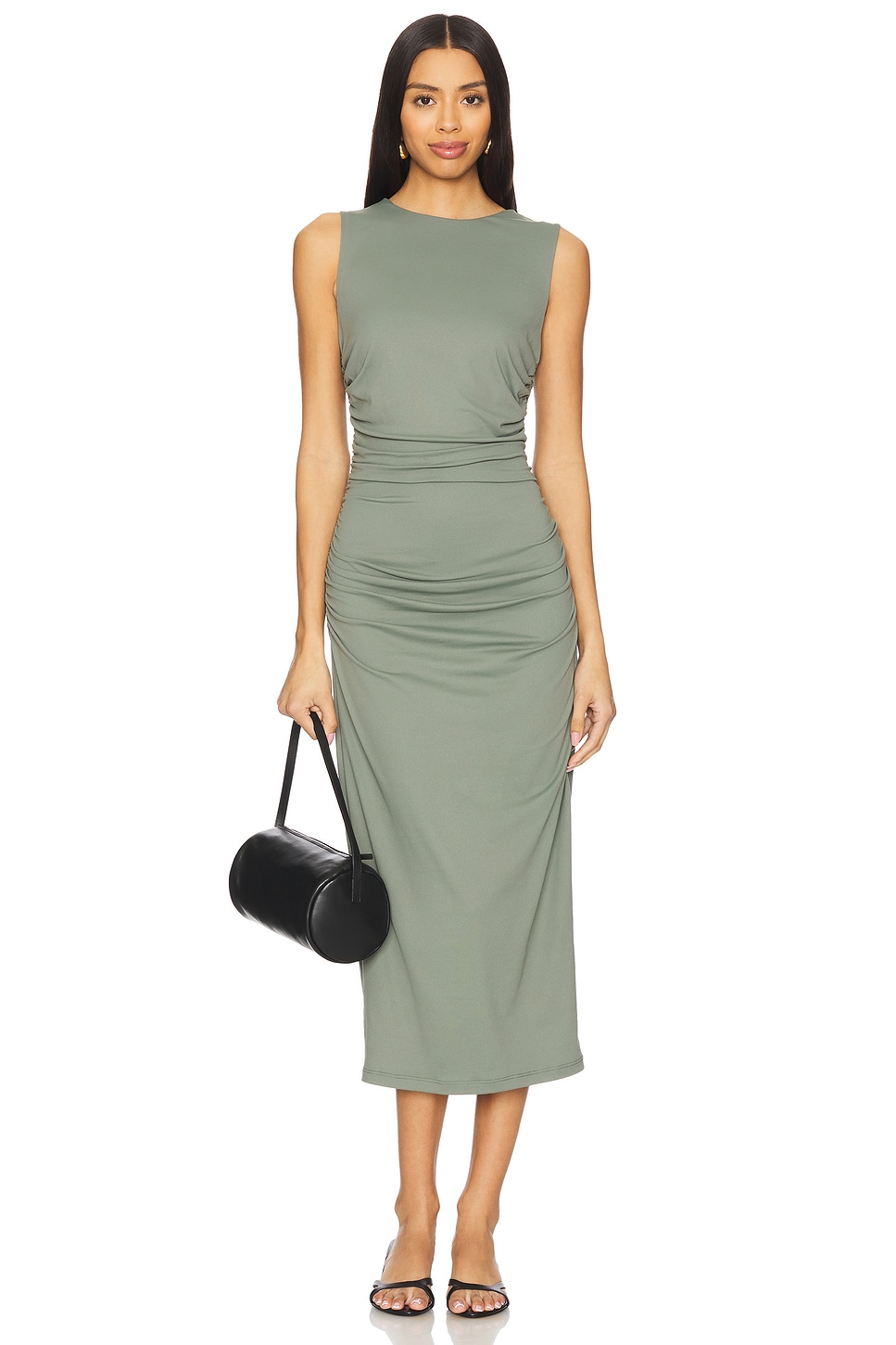 Susana Monaco Crew Loose Gathered Dress