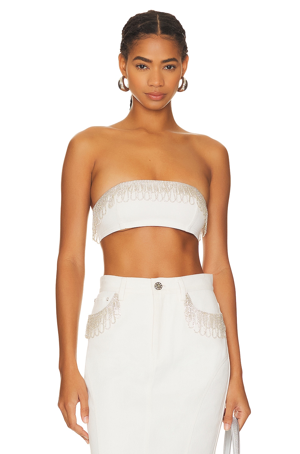 ROTATE Embellished Bandeau Top