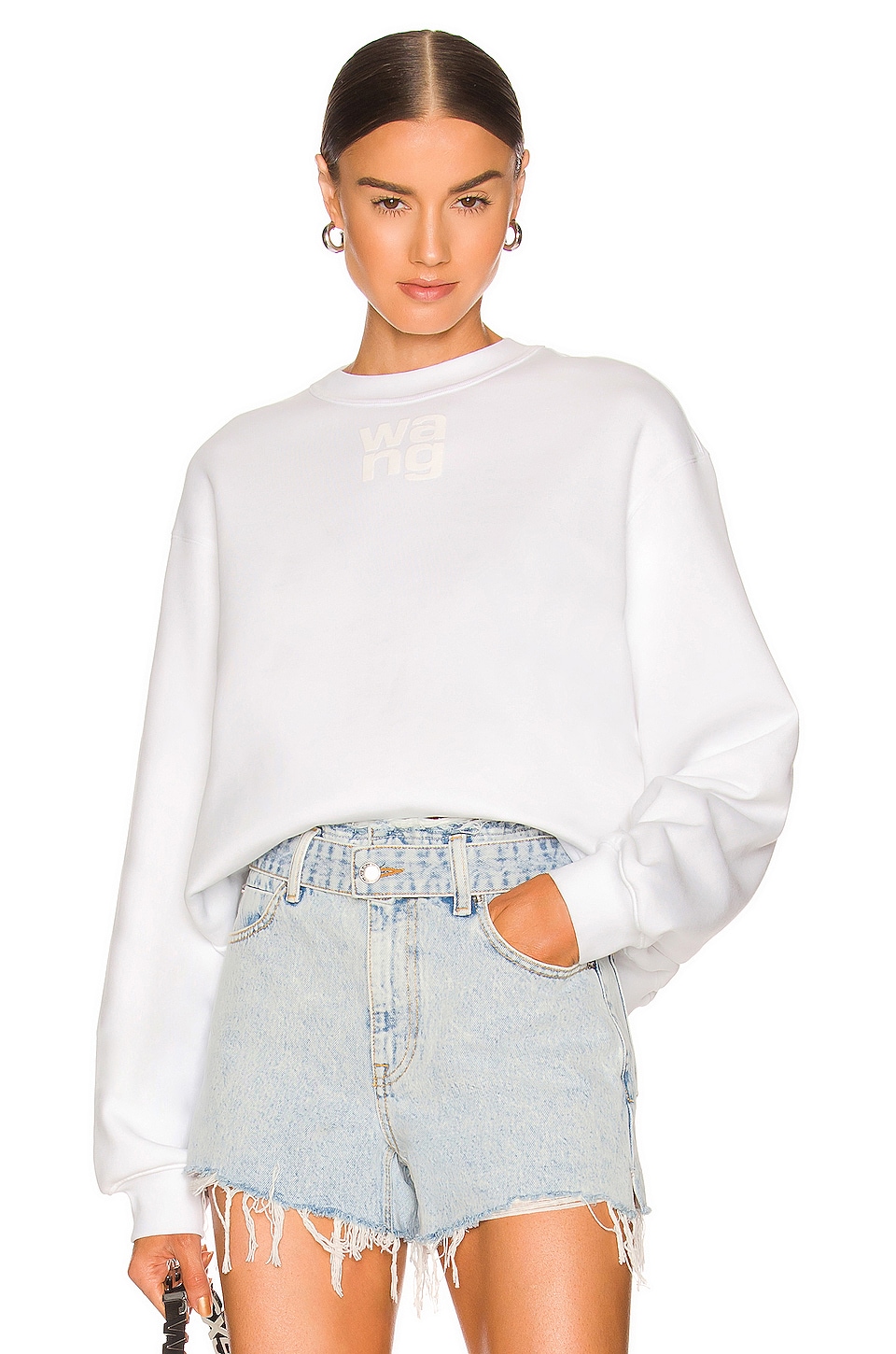 Alexander Wang Foundation Terry Crew Sweatshirt