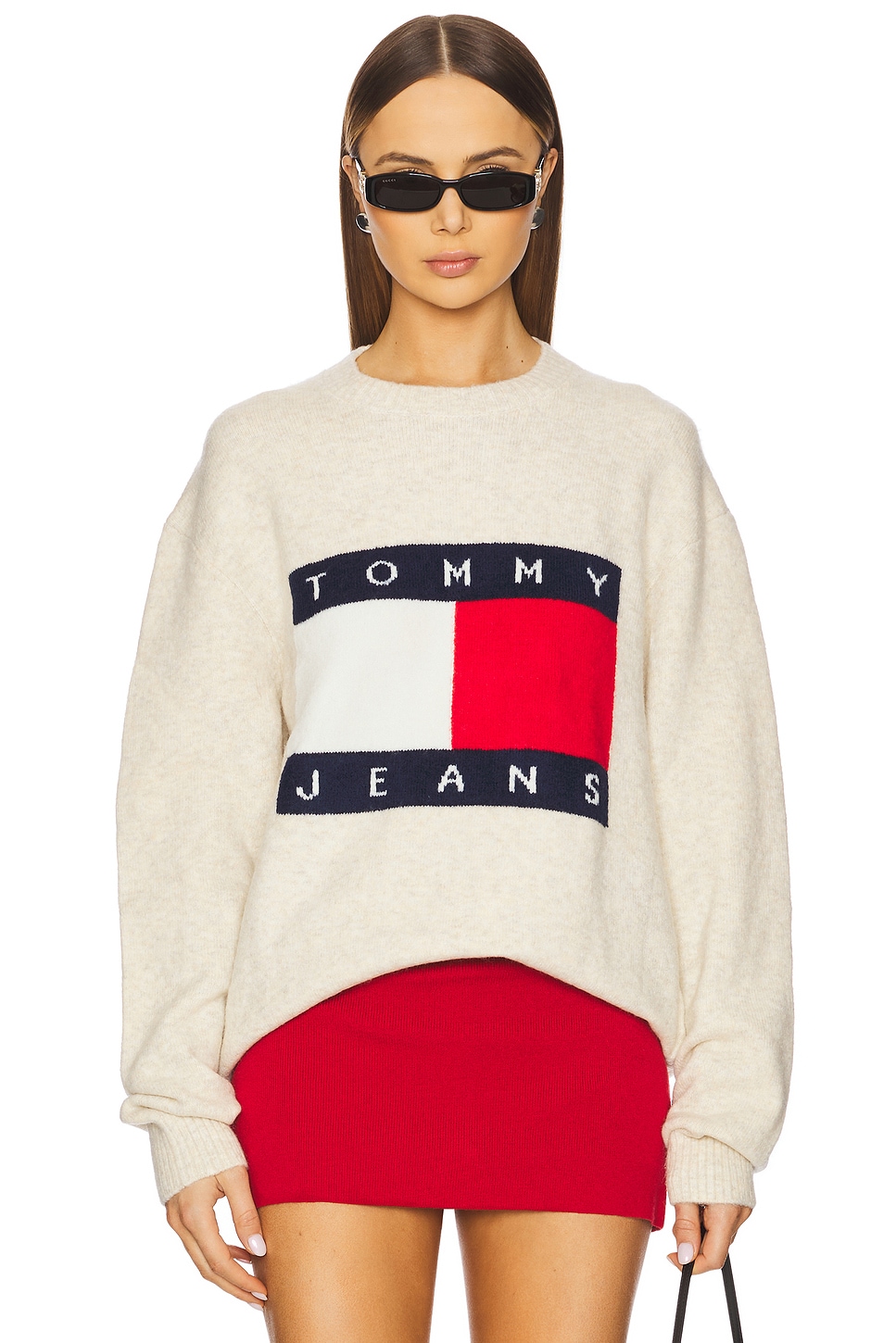 Tommy Jeans Melange Flag Sweater