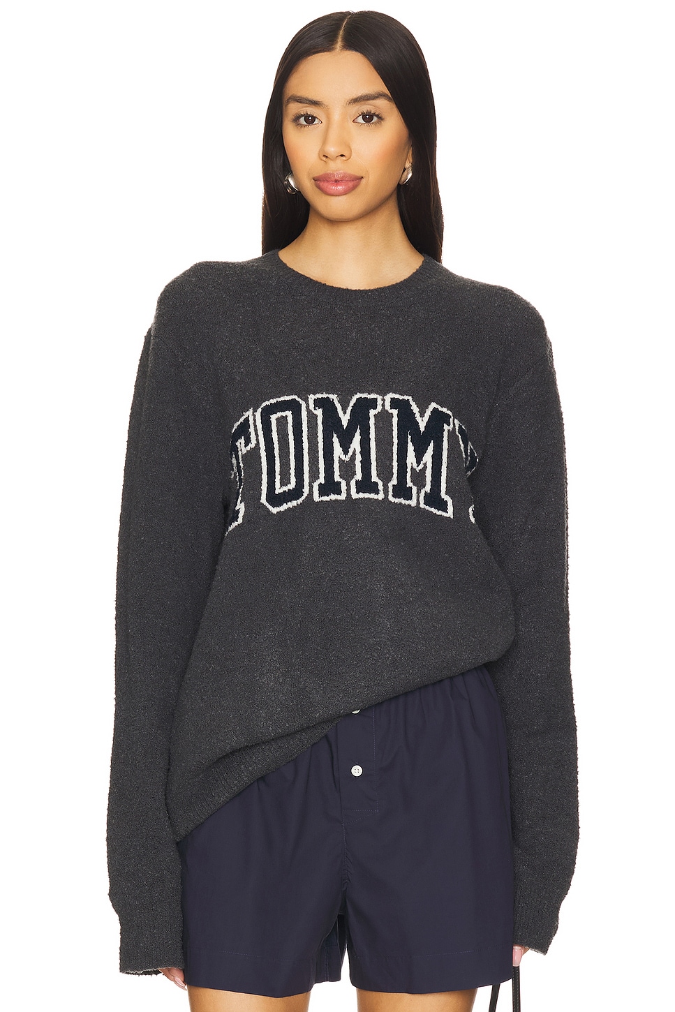 Tommy Jeans Slim Boucle Varsity Sweater