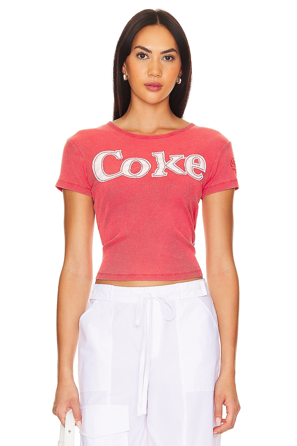 The Laundry Room Coke Patchwork Baby Rib Tee