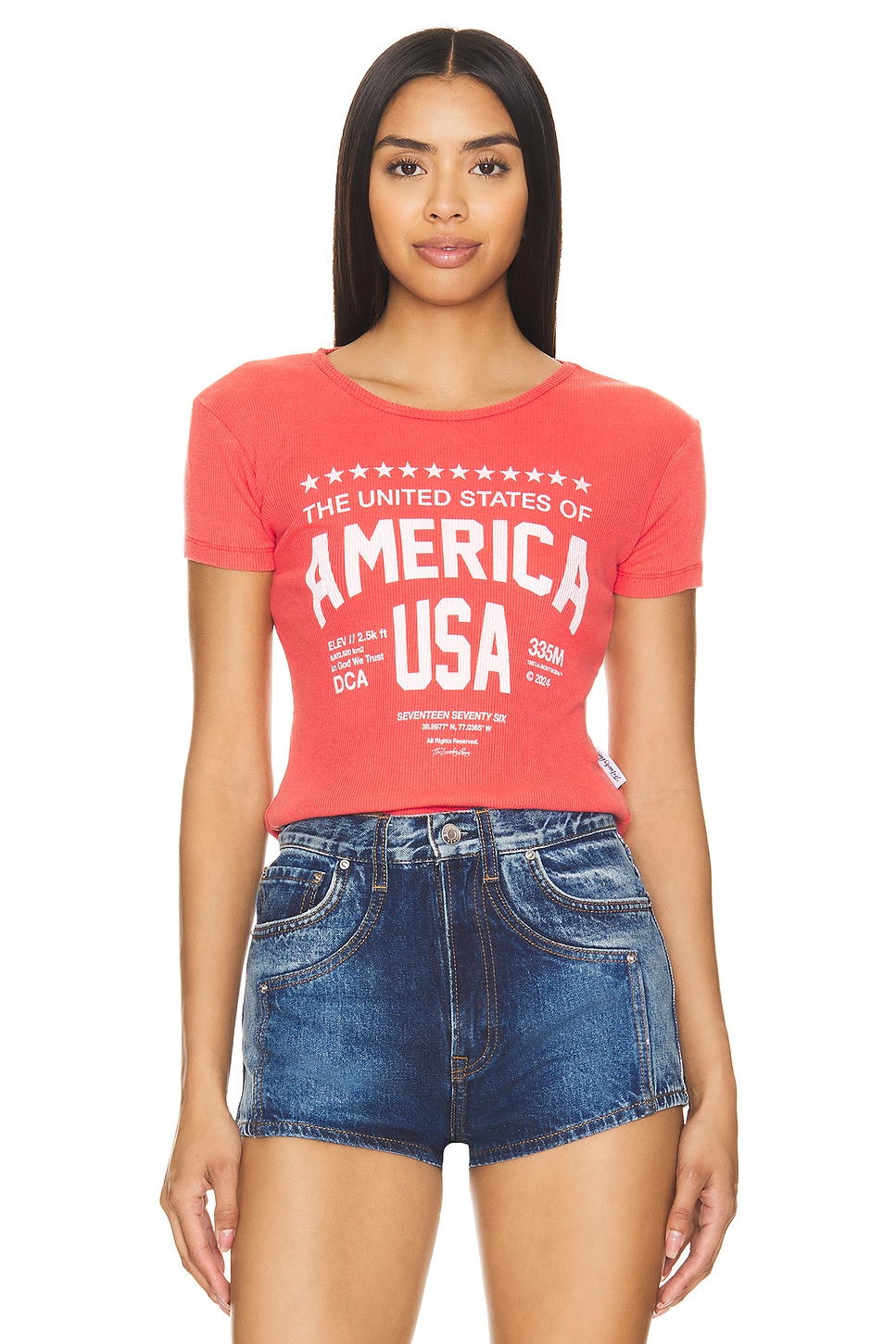 The Laundry Room Welcome To America Baby Rib Tee Shirt