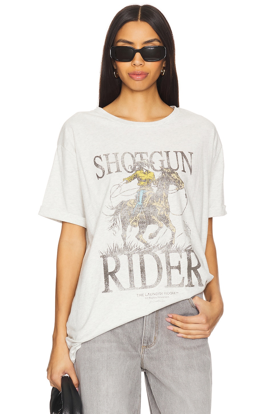 The Laundry Room Shotgun Rider Oversized Tee