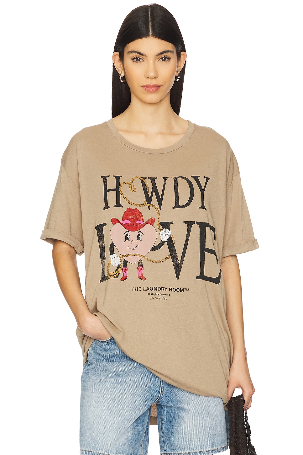 The Laundry Room Howdy Love Oversized Tee