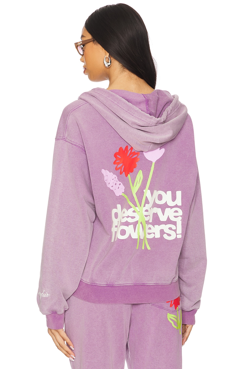 The Mayfair Group You Deserve Flowers Fitted Hoodie