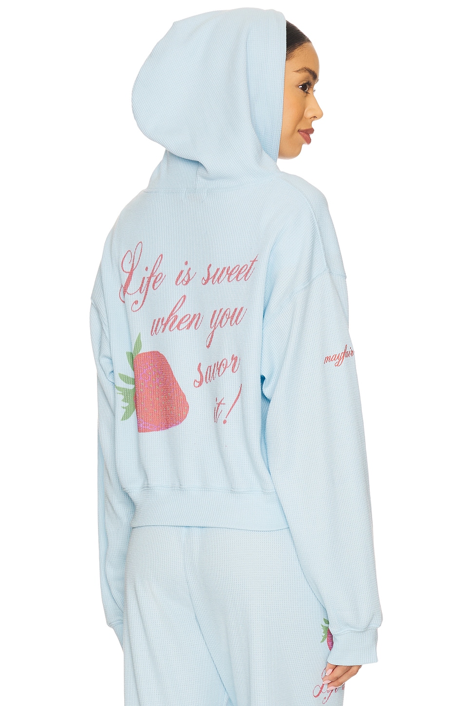 The Mayfair Group Life Is Sweet Waffle Hoodie