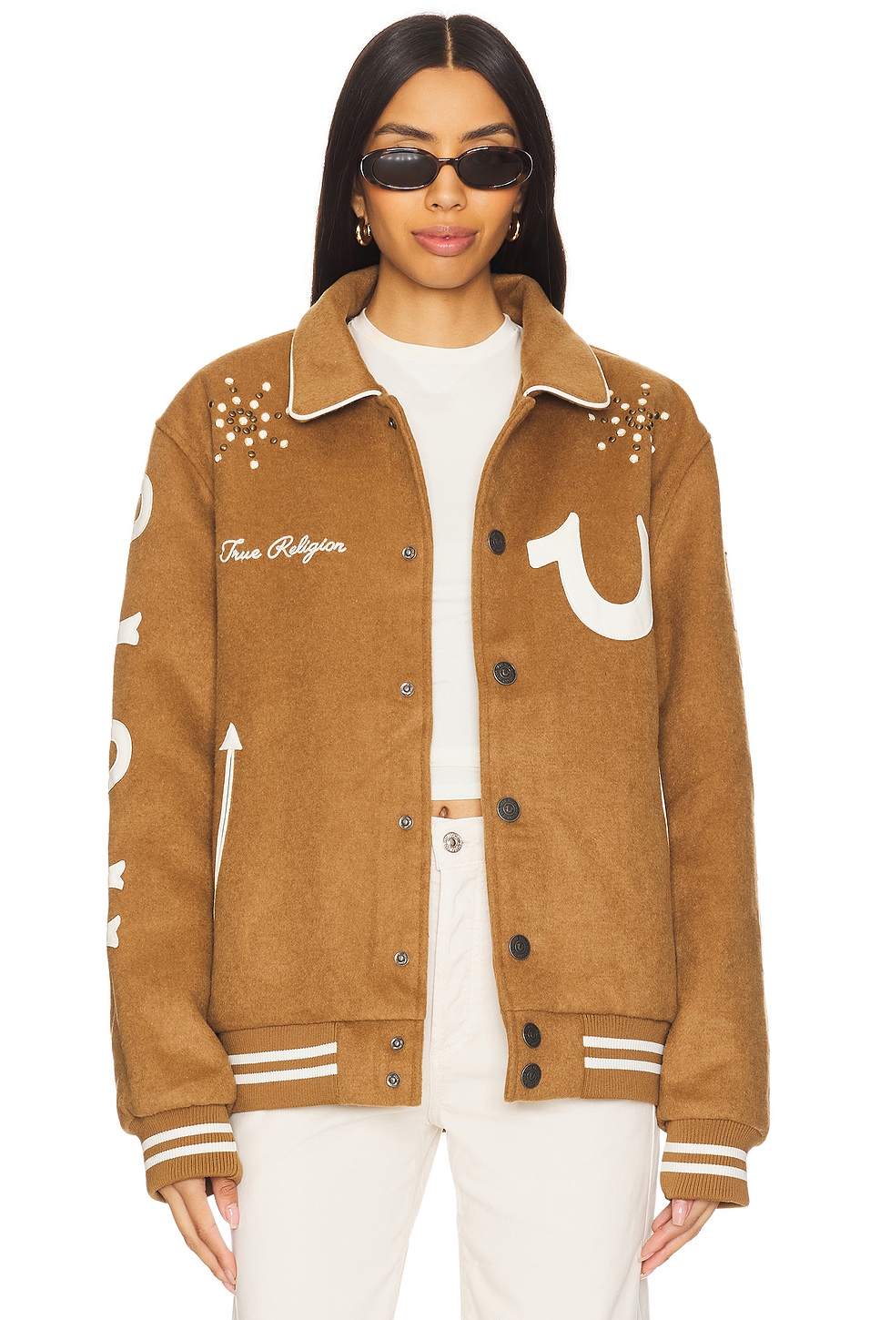 True Religion Wool Varsity Jacket