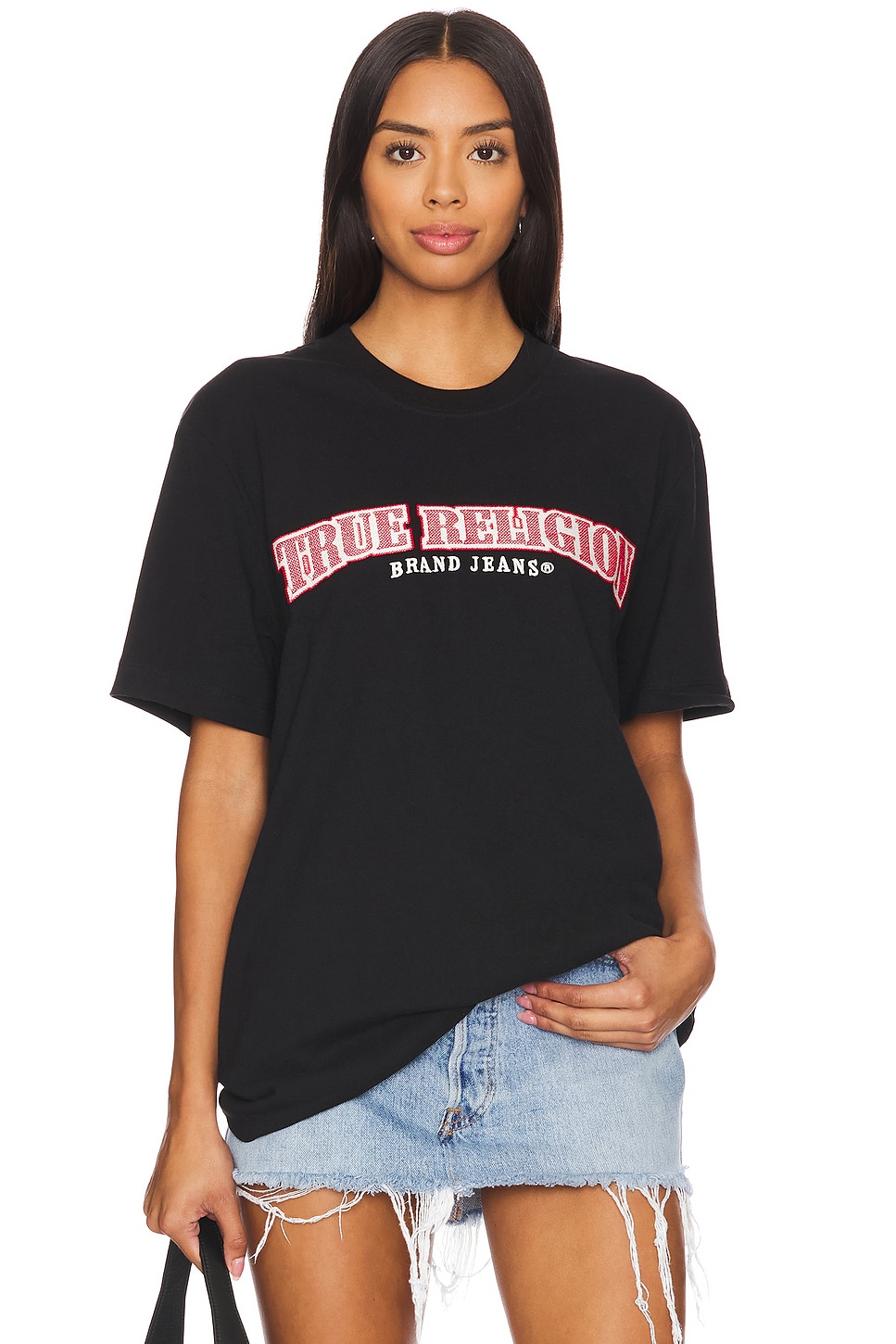 True Religion Cross Stitch Arch Tee